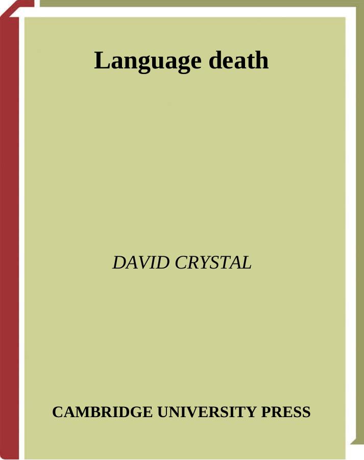 Language Death by David Crystal
