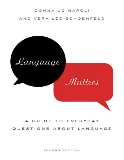 Language Matters by Donna Jo Napoli & Vera Lee-Schoenfeld