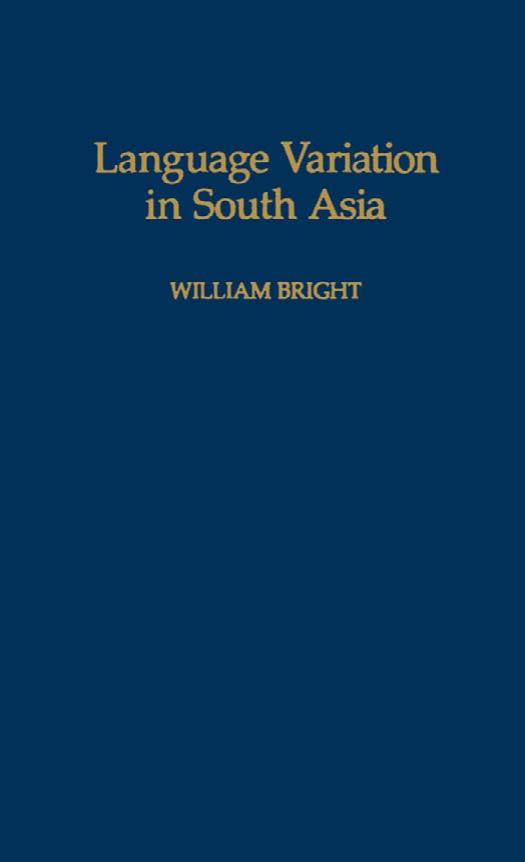Language Variation in South Asia by Unknown