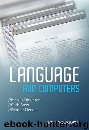 Language and Computers by Meurers Detmar Dickinson Markus Brew Chris