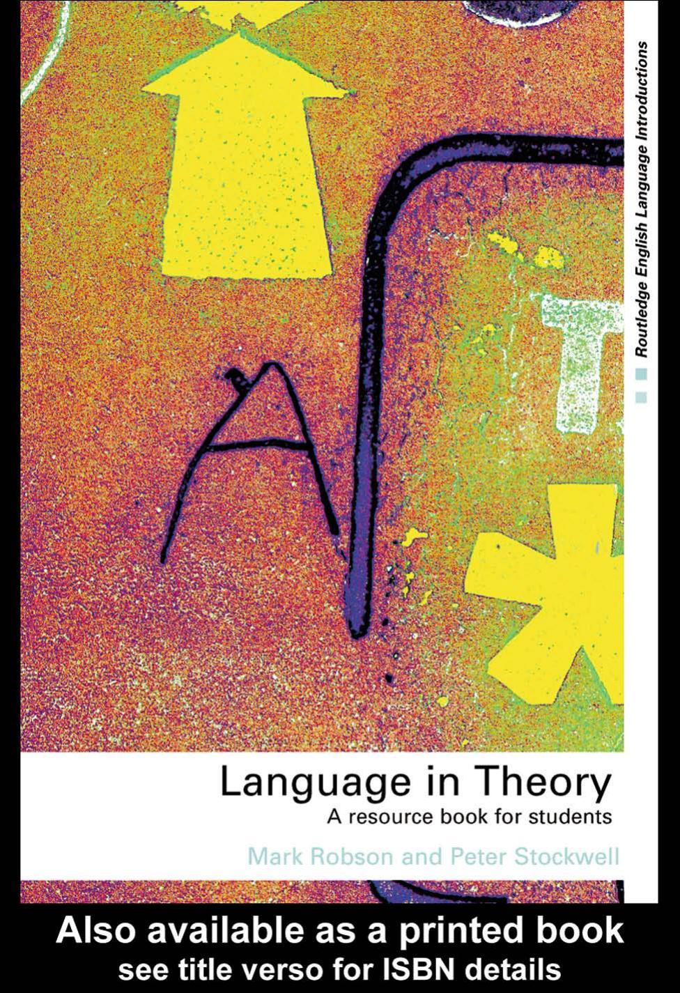 Language in Theory: A resource book for students by MagazinesBB.com
