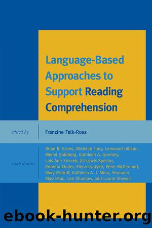 Language-Based Approaches to Support Reading Comprehension by Falk-Ross Francine;
