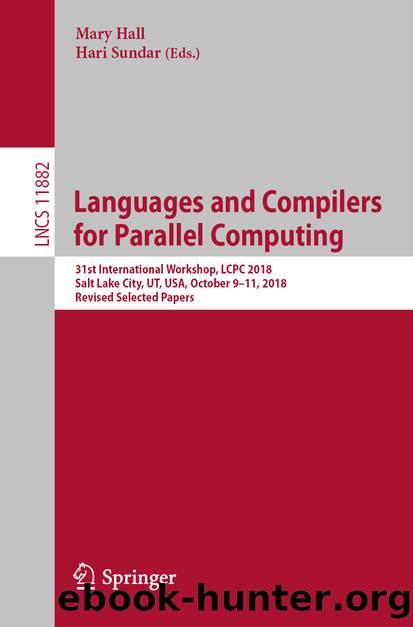 Languages and Compilers for Parallel Computing by Unknown