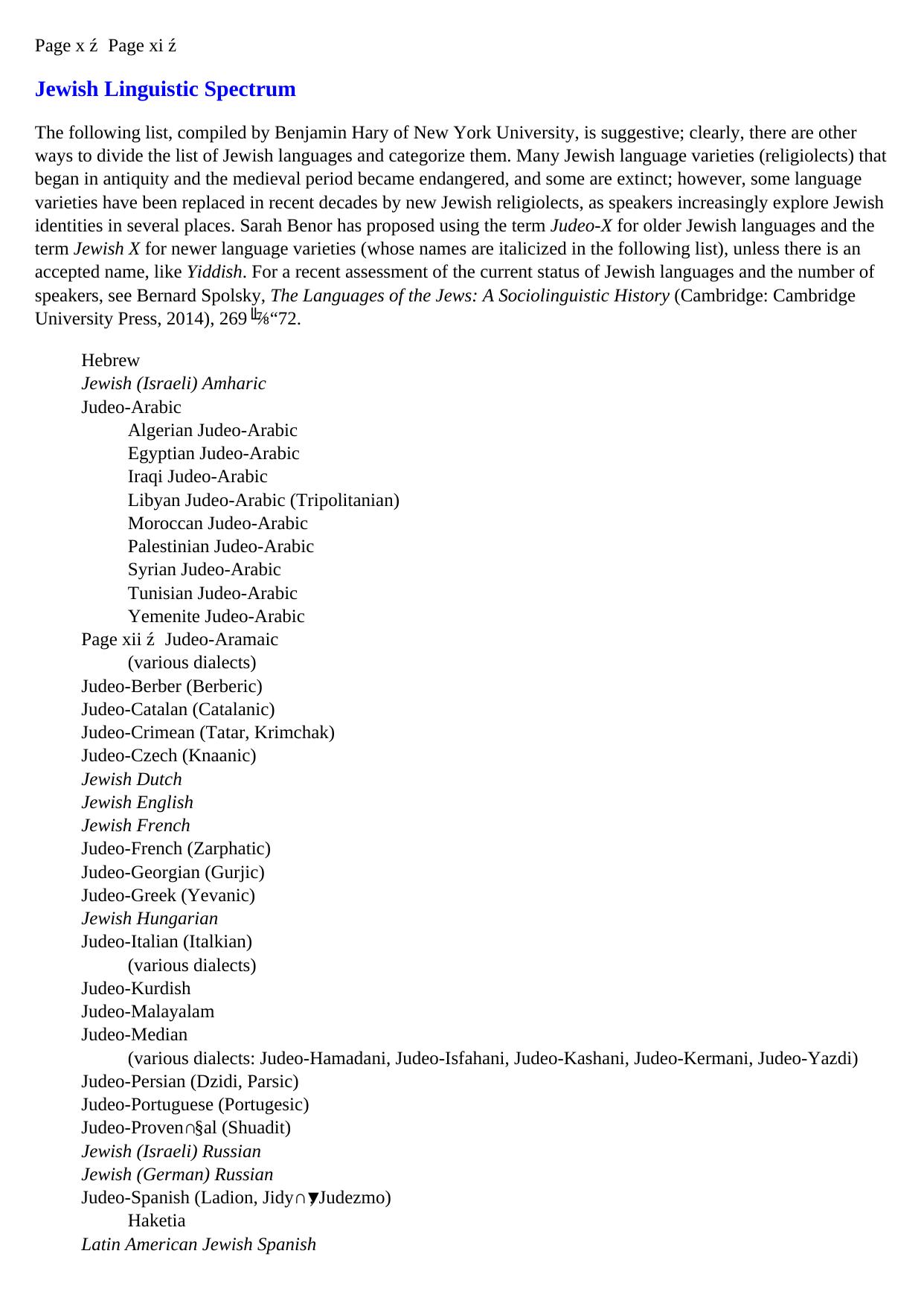 Languages of Modern Jewish Cultures: Comparative Perspectives by coll