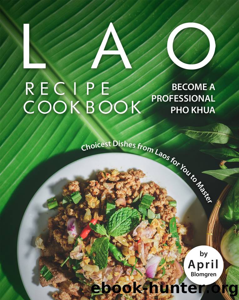 Lao Recipe Cookbook: Become A Professional Pho Khua - Choicest Dishes from Laos for You to Master by Blomgren April