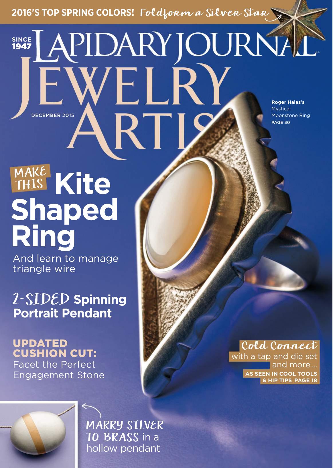 Lapidary Journal Jewelry Artist 2015-12 by Unknown