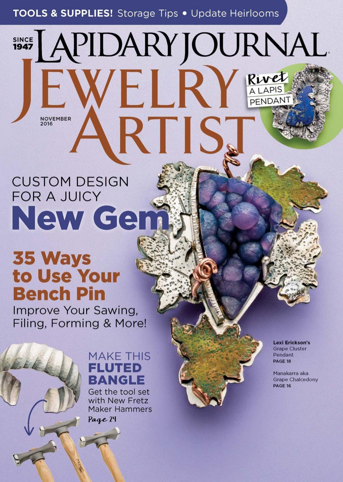 Lapidary Journal Jewelry Artist 2016-11 by Unknown