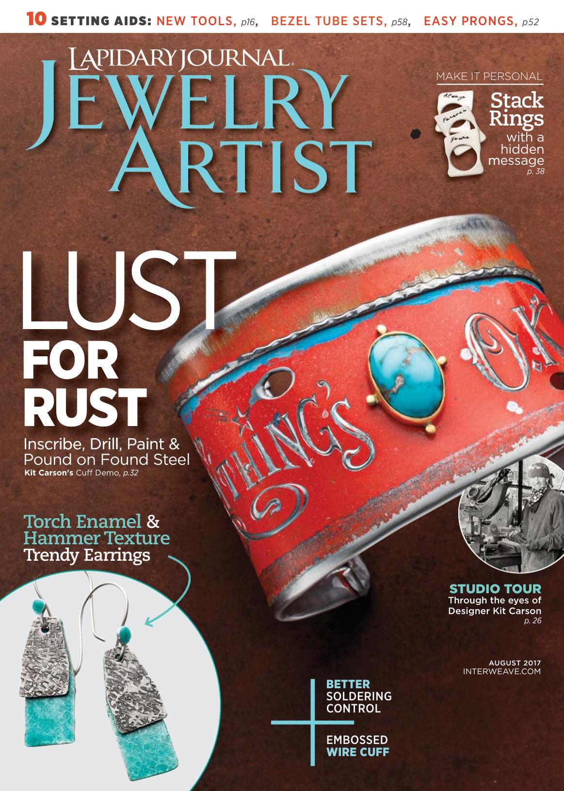 Lapidary Journal Jewelry Artist 2017-08 by Unknown