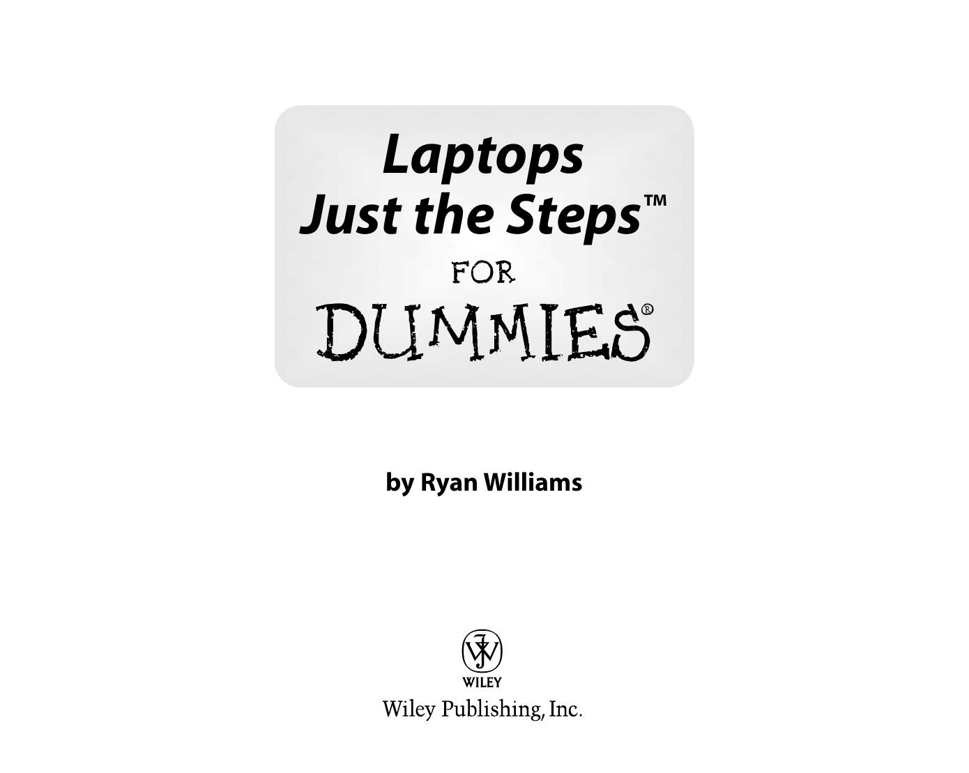 Laptops Just the Steps for DUMmIES by Unknown