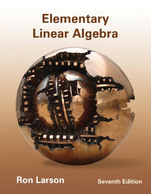Larson Elementary Linear Algebra 7th c2013 txtbk by Unknown