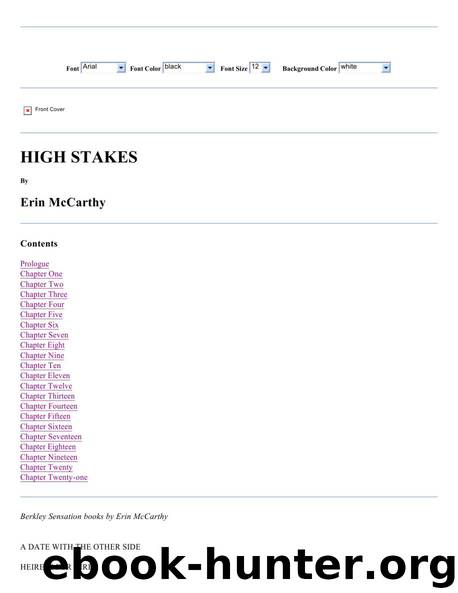 Las Vegas Vampires 01-High Stakes by Erin McCarthy