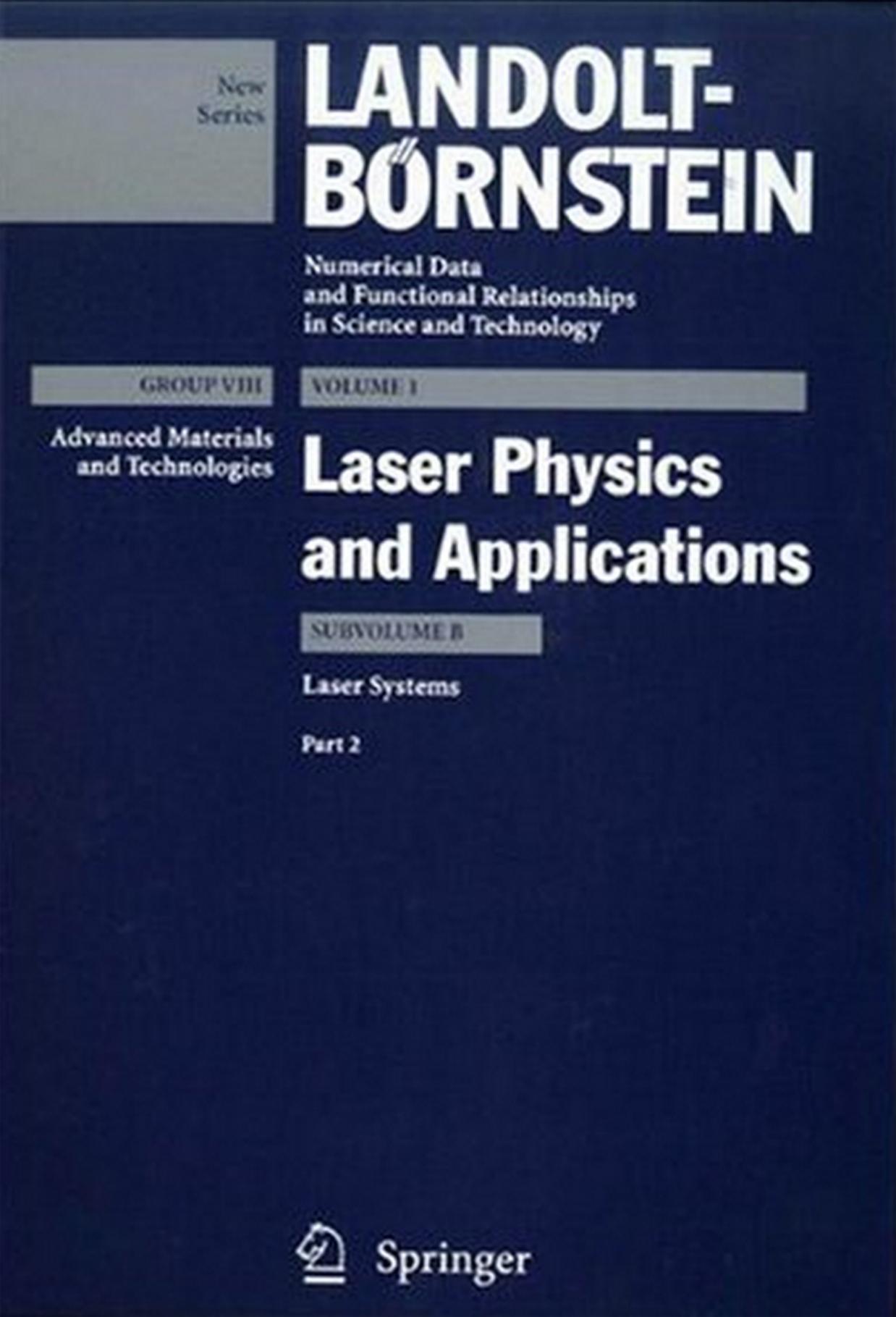 Laser Physics and Applications: Part 2 by Unknow