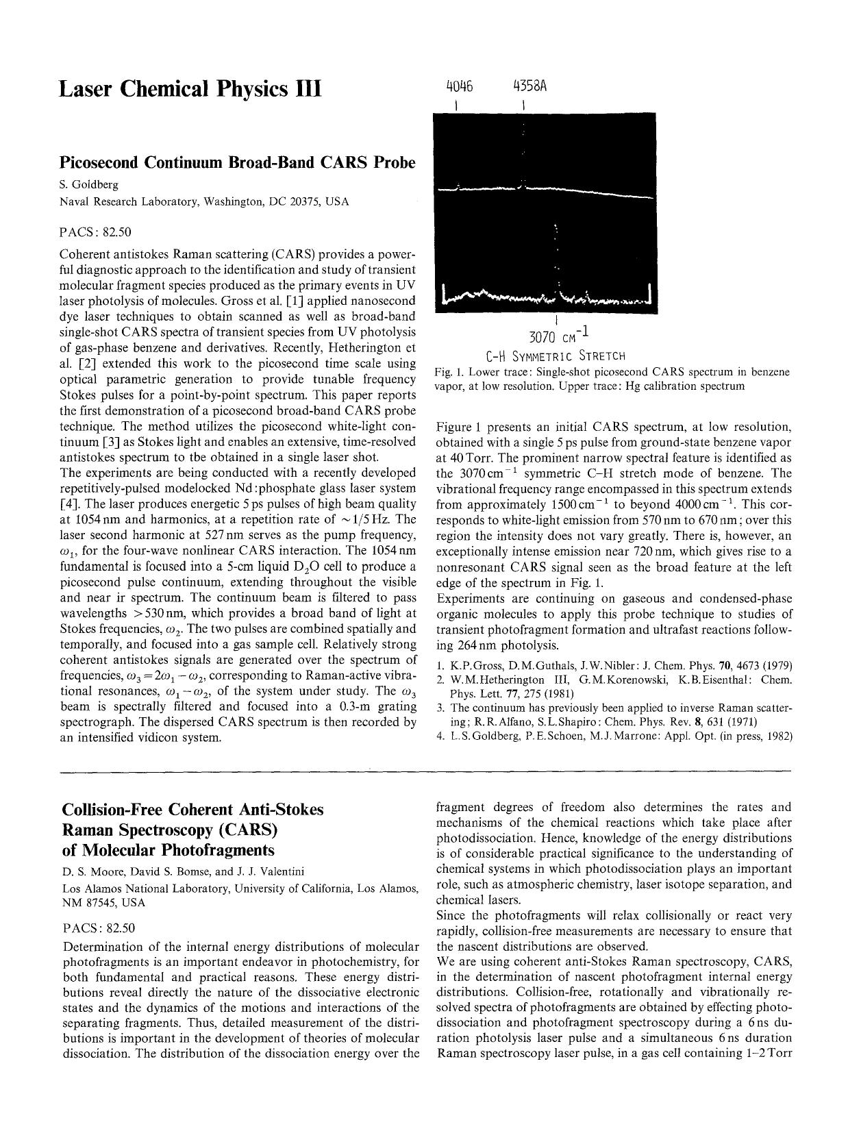 Laser chemical physics III by Unknown