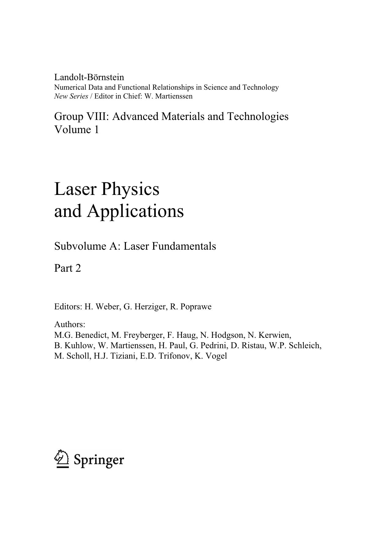 Laser physics and applications by unknow