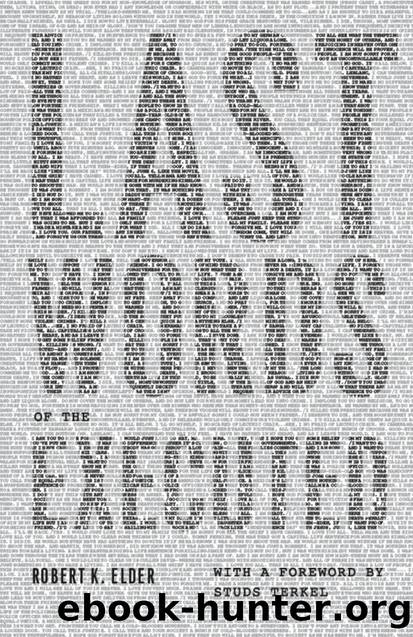 Last Words of the Executed by Elder Robert K