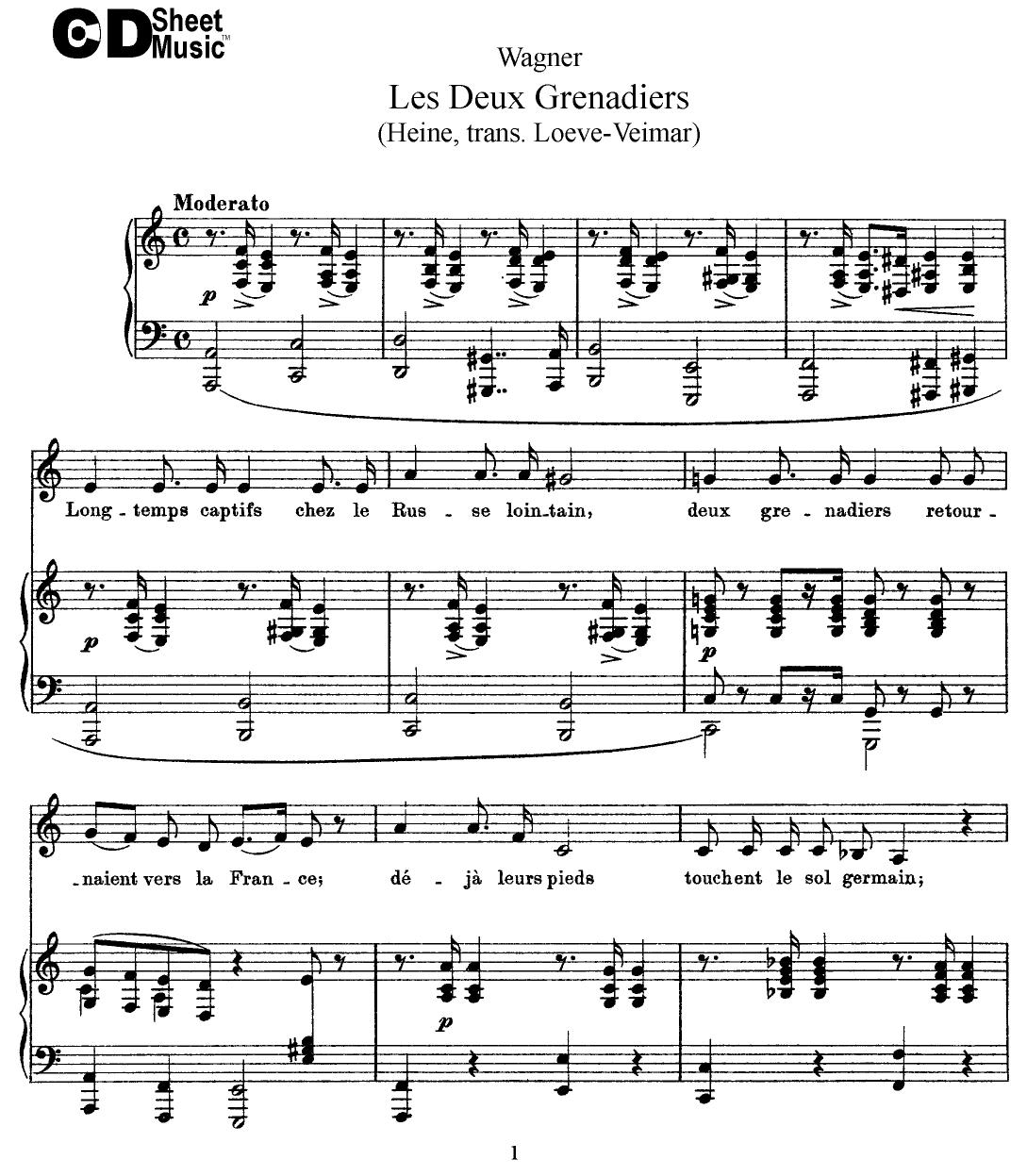 Late Romantic Lieder: Wagner by WBaxley Music Subito Music Corp && Stephens Pub. Co