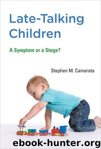Late-Talking Children: A Symptom or a Stage? by Stephen M. Camarata