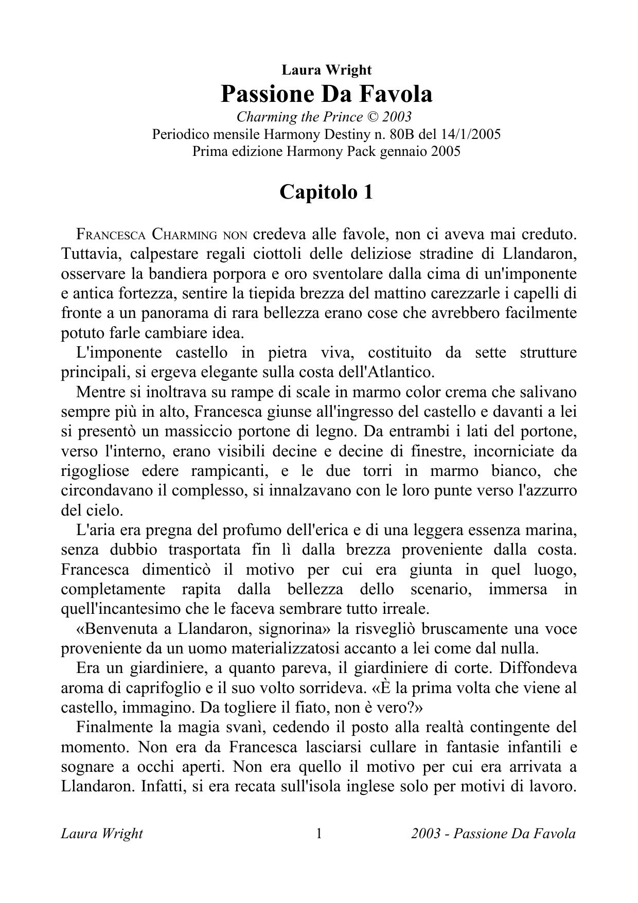 Laura Wright by Passione Da Favola (Ita Libro)