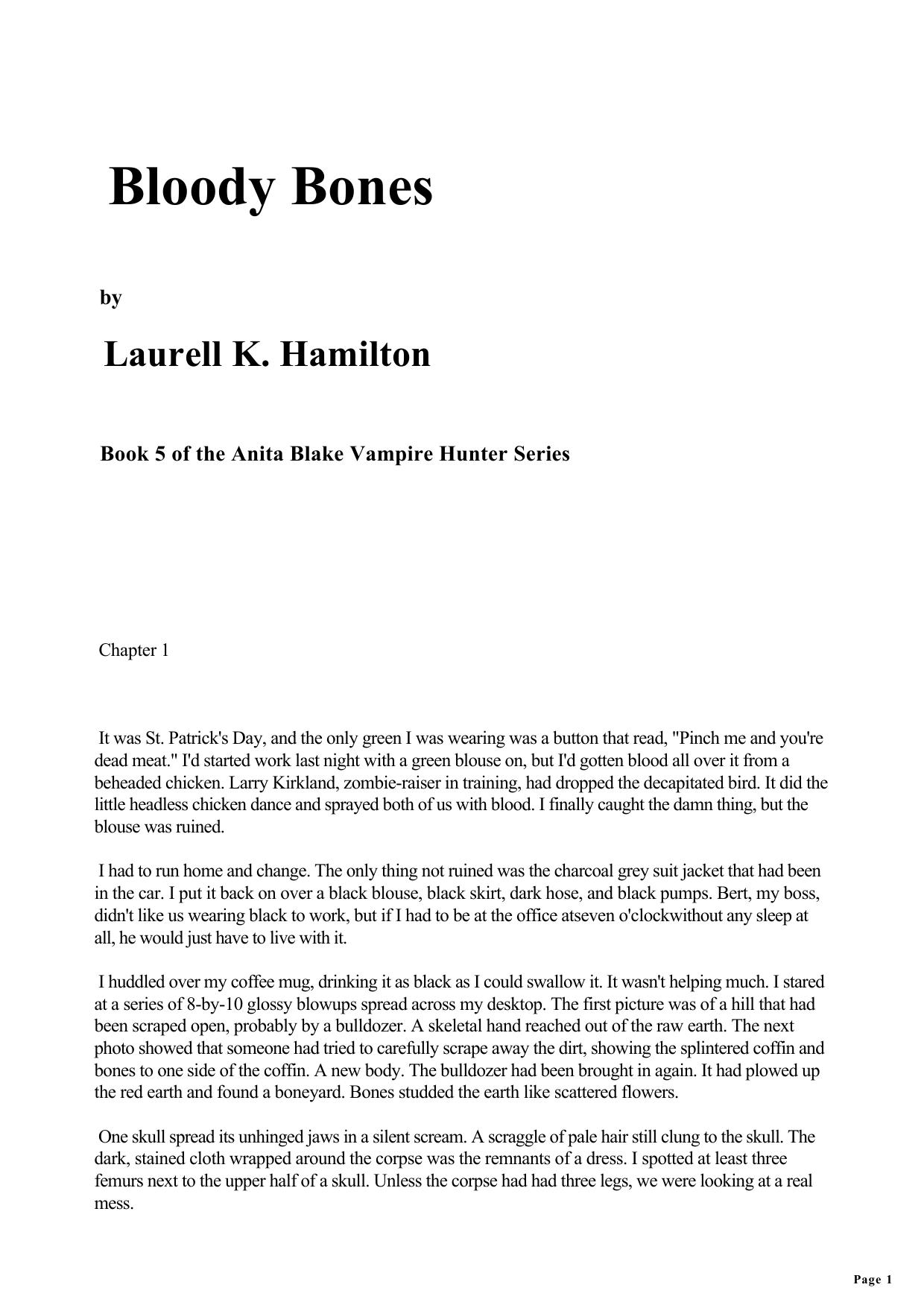 Laurell K. Hamilton - Anita Blake Vampire Hunter 05 by Bloody Bones