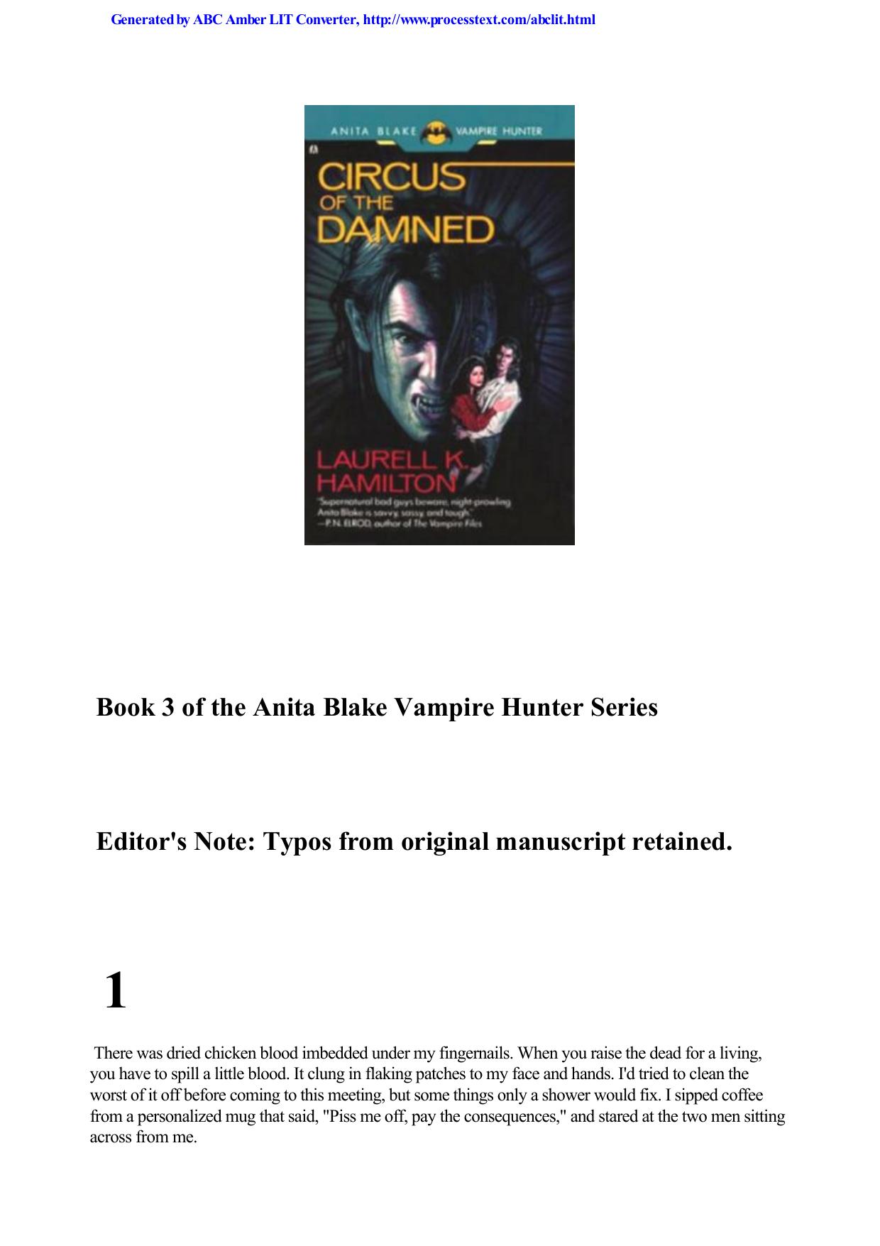 Laurell K. Hamilton - Anita Blake, Vampire Hunter 03 by Circus Of The Damned