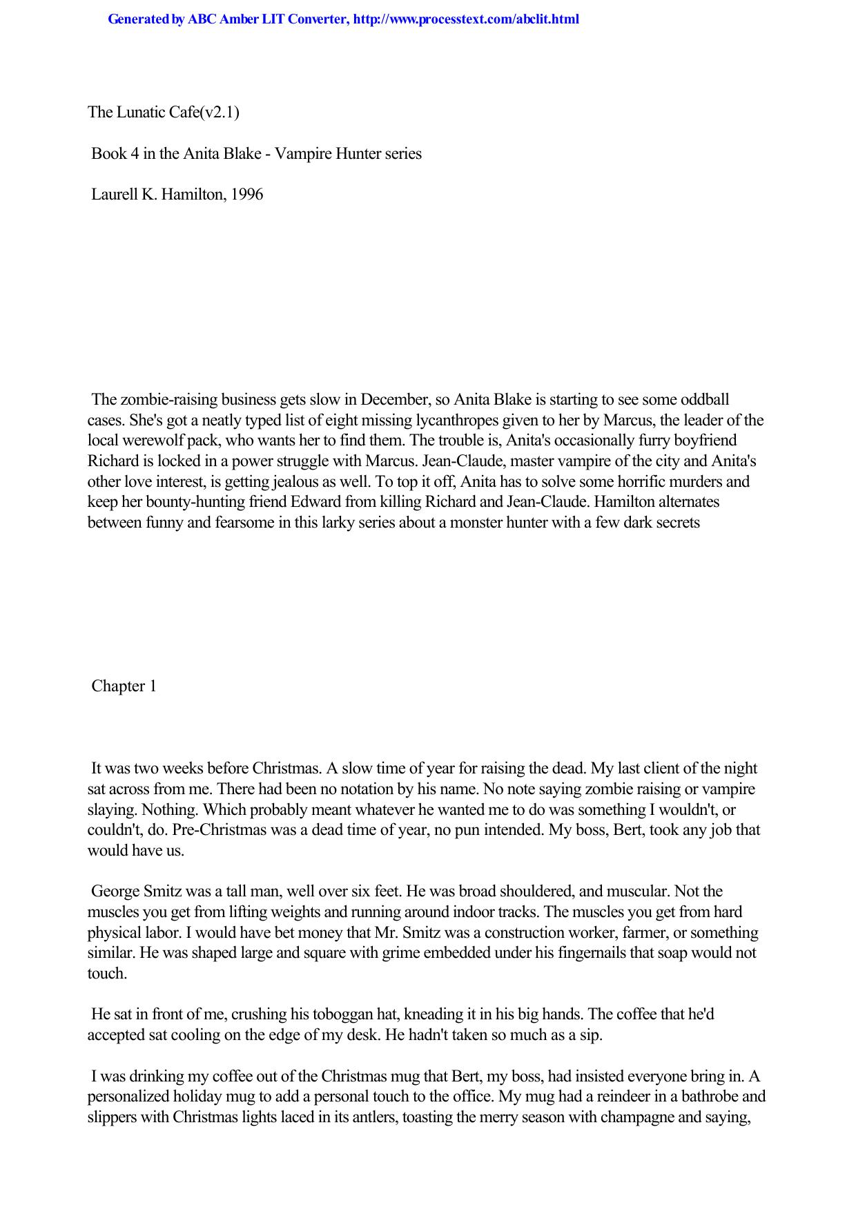 Laurell K. Hamilton - Anita Blake, Vampire Hunter 04 by The Lunatic Cafe