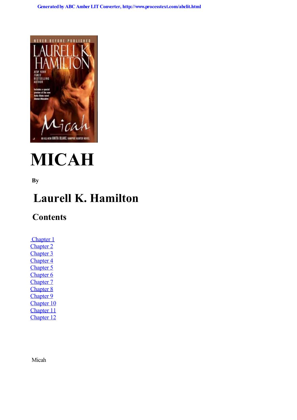 Laurell K. Hamilton - Anita Blake, Vampire Hunter 13 by Micah
