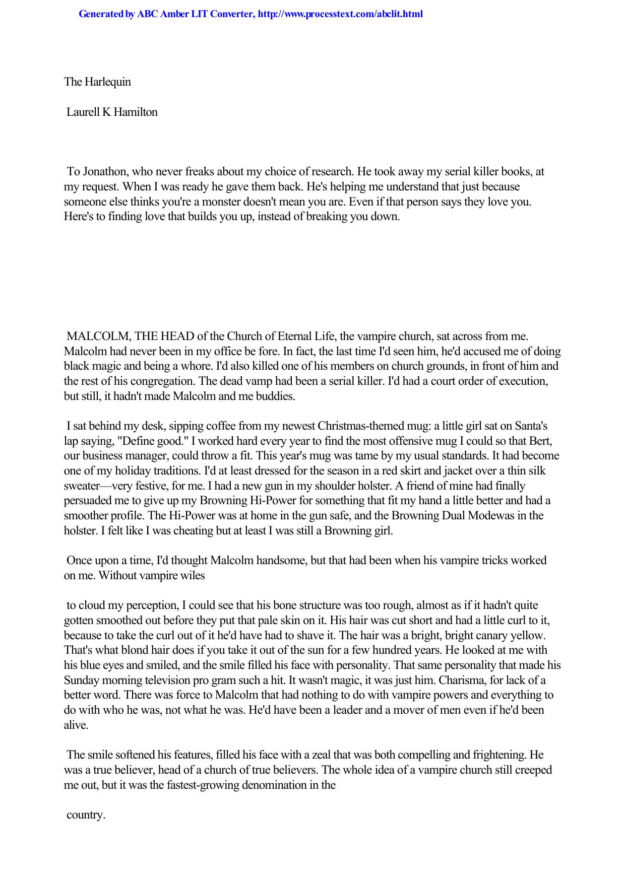 Laurell K. Hamilton - Anita Blake, Vampire Hunter 15 by The Harlequin