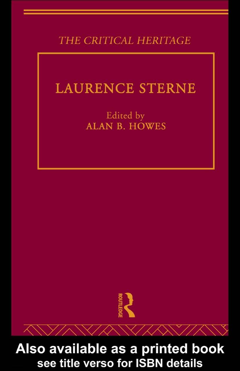 Laurence Sterne: The Critical Heritage by ALAN B.HOWES