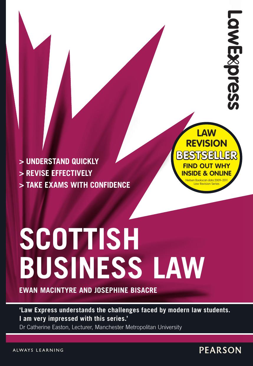 Law Express: Scottish Business Law (Revision guide) by Ewan MacIntyre Josephine Bisacre