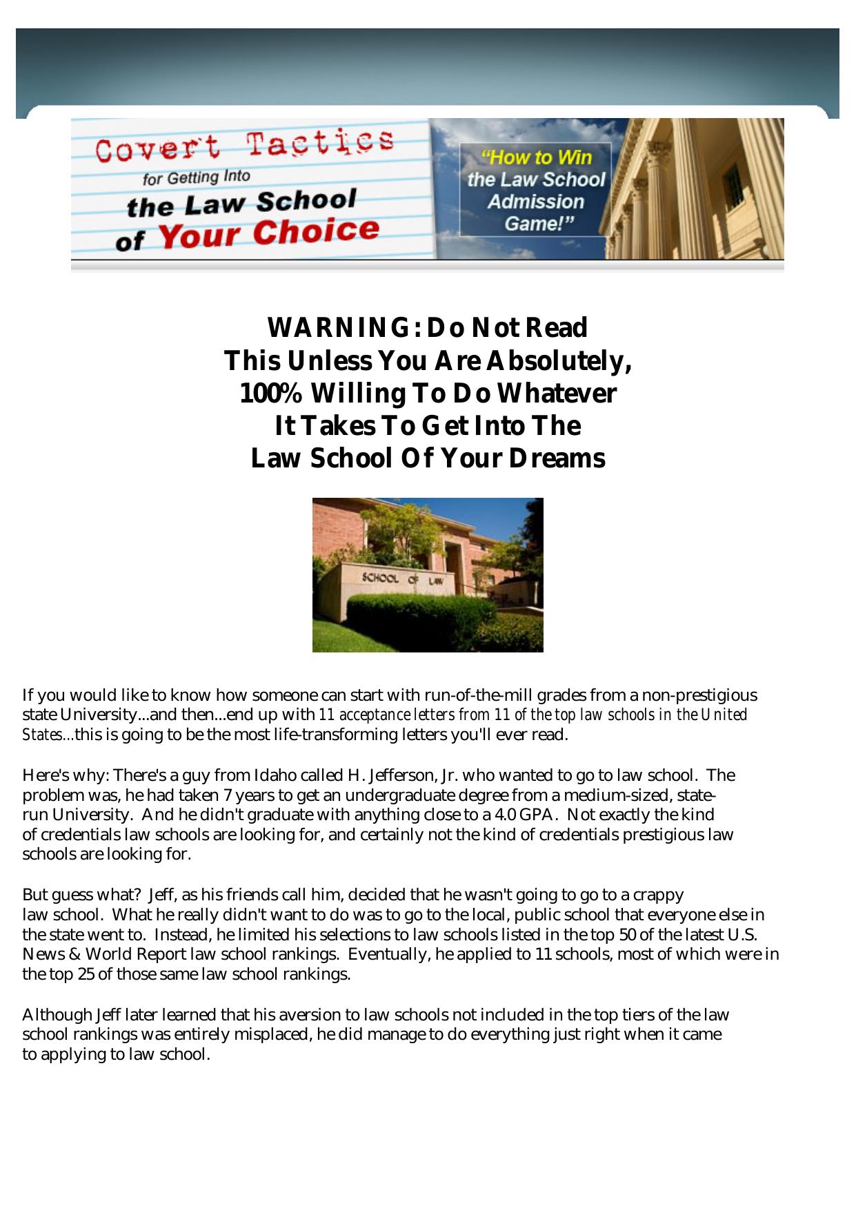 Law School Admission Guide. by Best of Kuszter's Collection