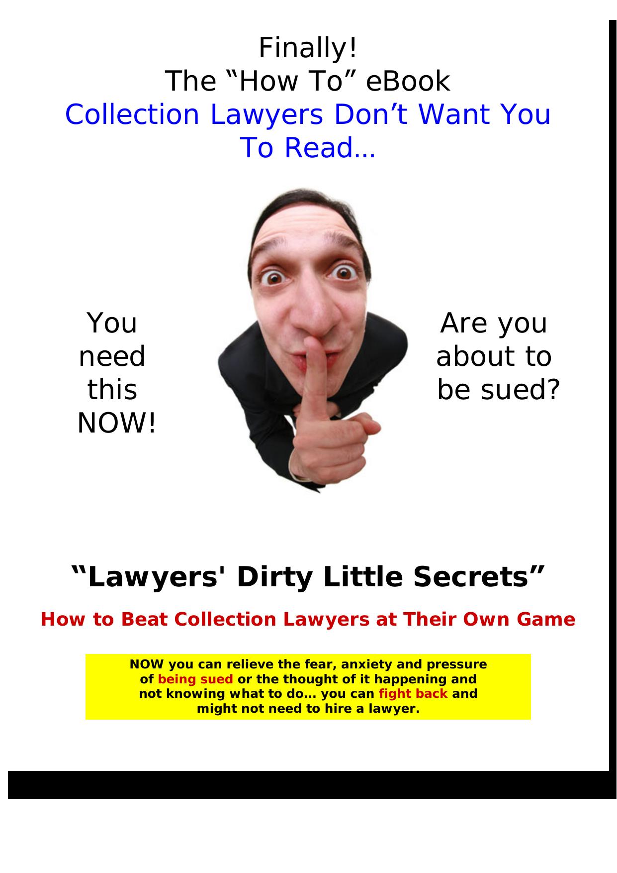 Lawyers Dirty Little Secrets. by Best of Kuszter's Collection