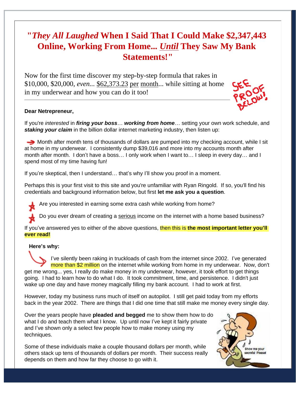 Lazy Internet Marketing Revealed- Make Money Online From Home. by Best of Kuszter's Collection