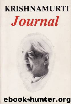 Le Journal de Krishnamurti by Jiddu Krishnamurti