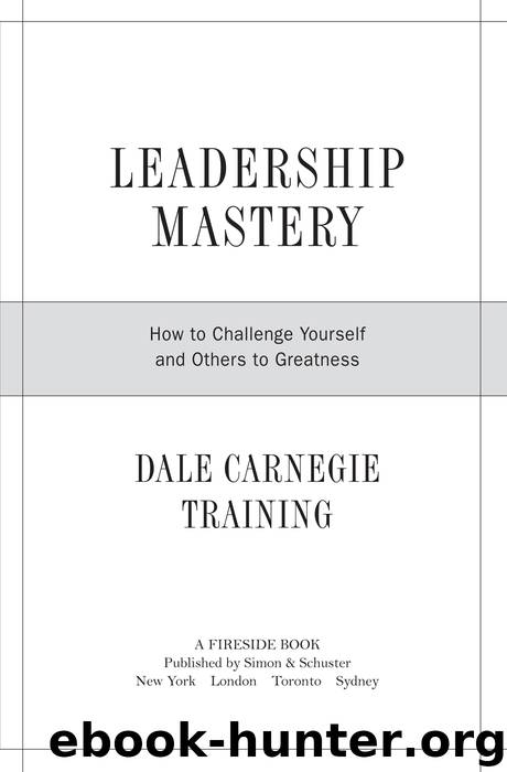 Leadership Mastery by Dale Carnegie Training