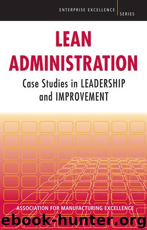 Lean Administration by Manfacturing Excellence AME - Association for