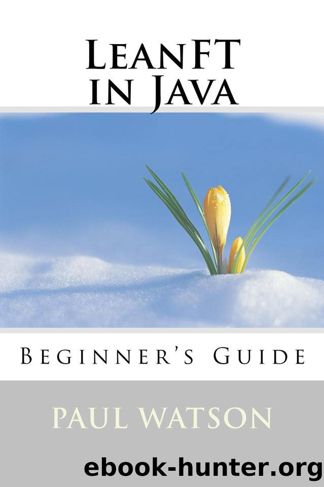 LeanFT in Java by Watson Paul