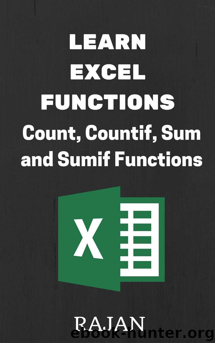 Learn Excel Functions: Count, Countif, Sum and Sumif by Rajan