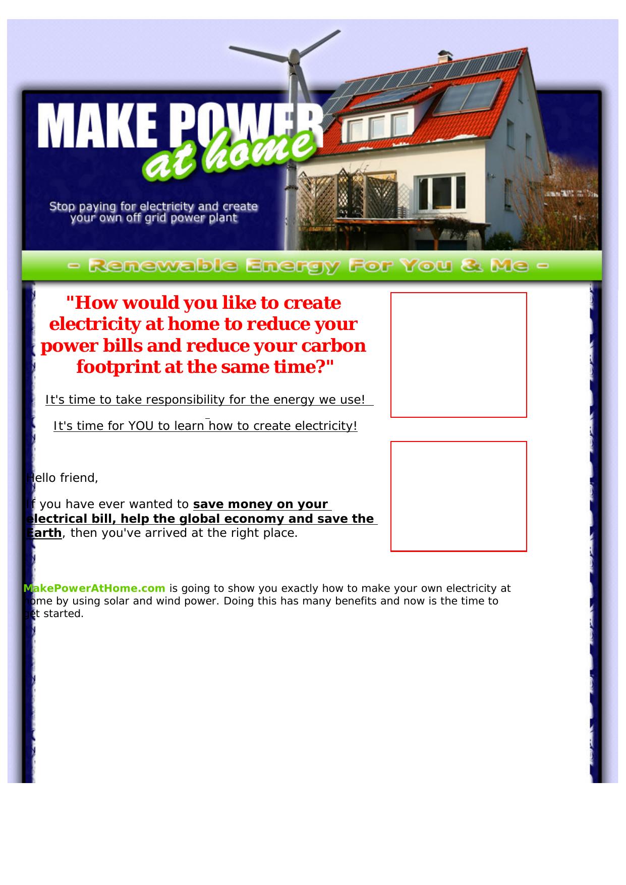 Learn How To Make Power At Home. by Best of Kuszter's Collection