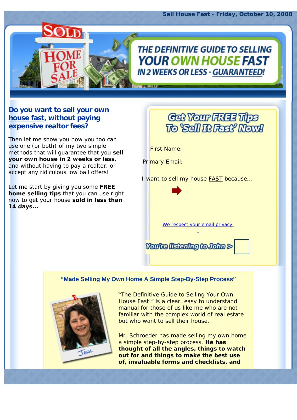 Learn How To Sell Your Own House Fast. by Best of Kuszter's Collection