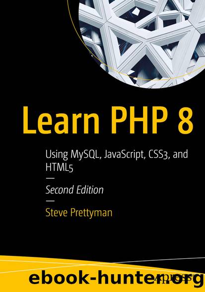 Learn PHP 8 by Steve Prettyman