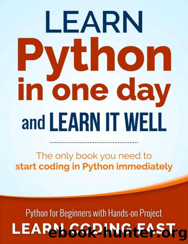 Learn Python in One Day and Learn It Well by LCF Publishing & Jamie Chan