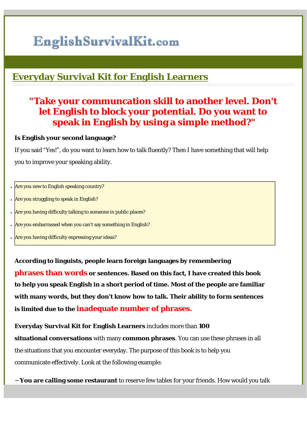 Learn To Speak English Fluently. by Best of Kuszter's Collection
