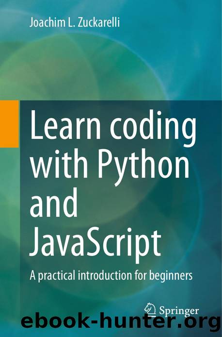 Learn coding with Python and JavaScript by Unknown
