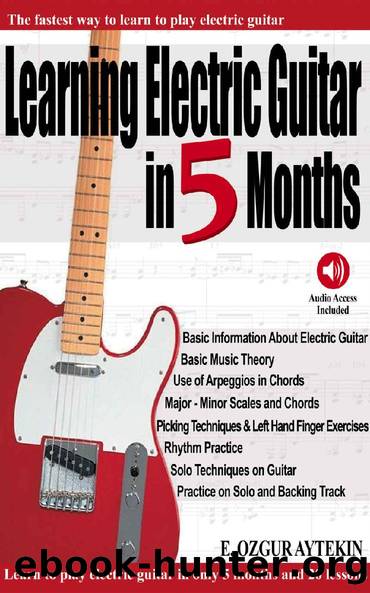 Learning Electric Guitar in 5 Months: The Fastest Way to Learn to Play Electric Guitar (Audio Access Included) by OZGUR EKREM AYTEKIN