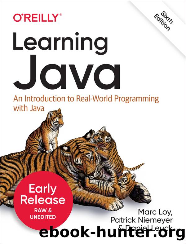 Learning Java (for True Epub) by Marc Loy Patrick Niemeyer and Daniel Leuck