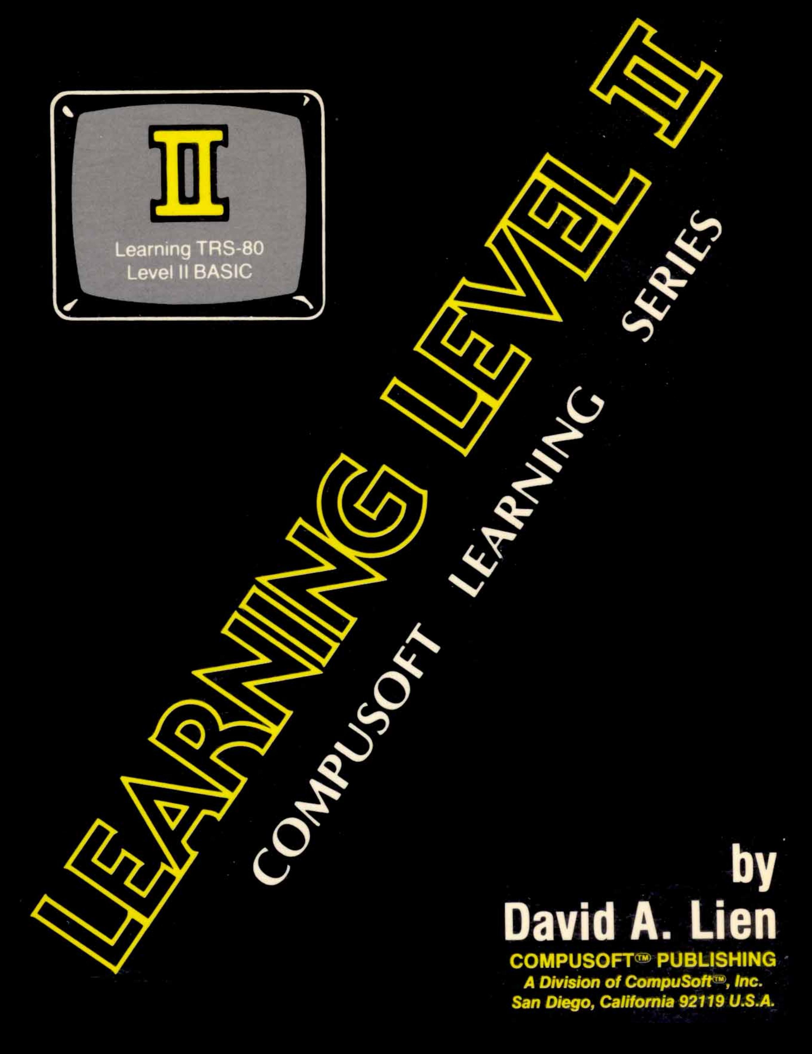 Learning Level II (1979)(Compusoft Publishing)(pdf) by Scanned: Ira Goldklang
