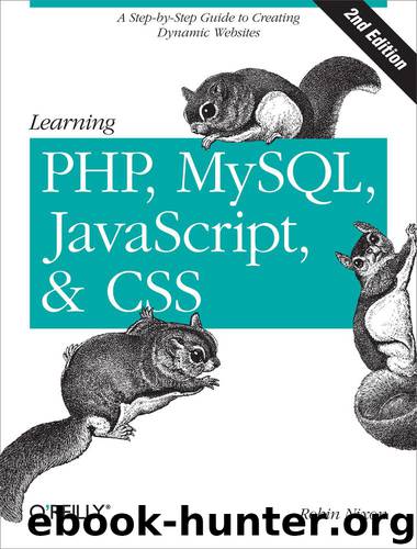 Learning PHP, MySQL, JavaScript, and CSS by Robin Nixon