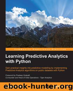 Learning Predictive Analytics with Python by 2016