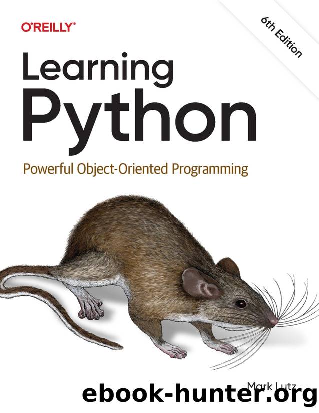 Learning Python (for Raymond Rhine) by Mark Lutz
