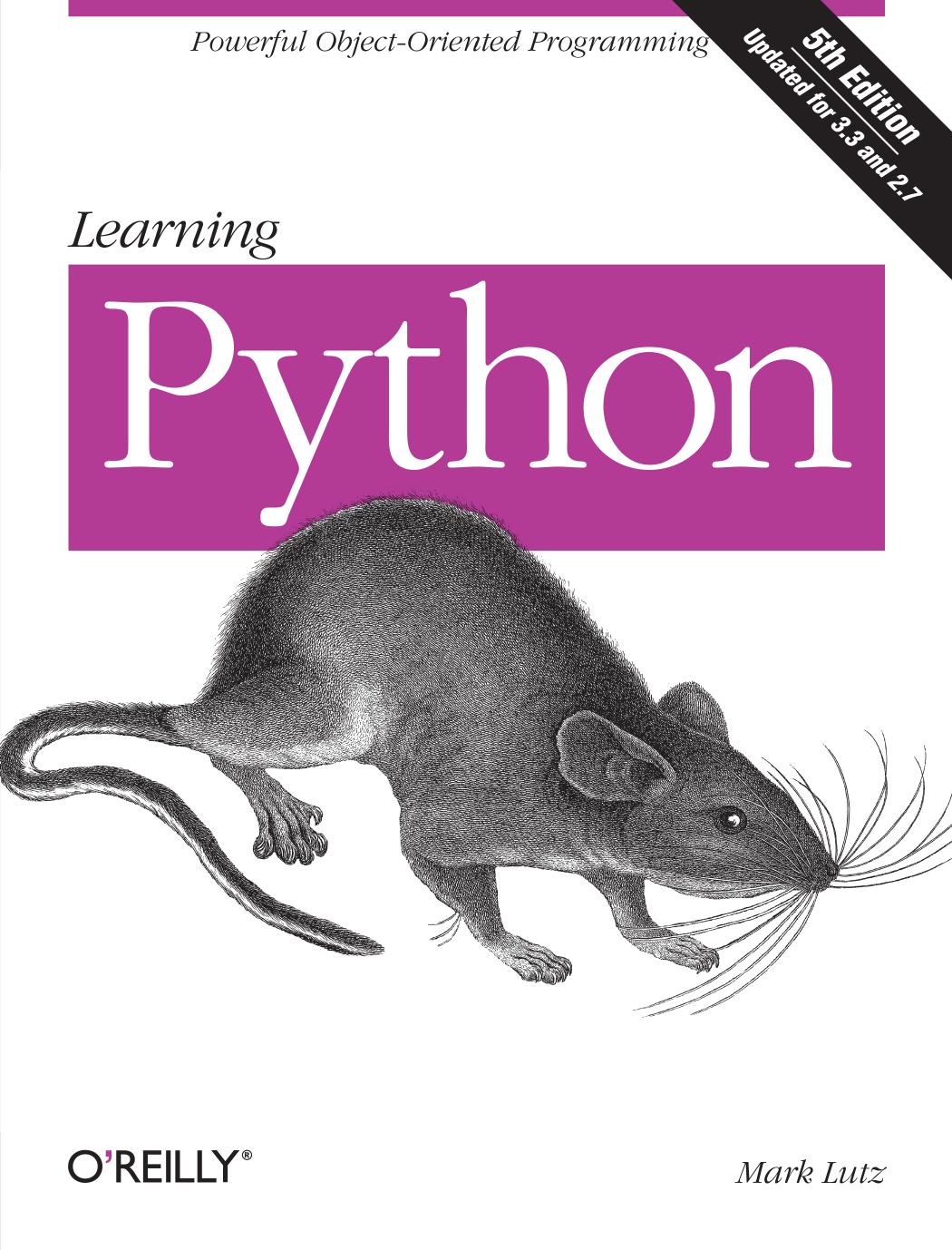 Learning Python 5E by Mark Lutz